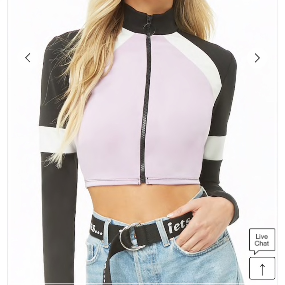 **NWT Forever 21 Color block Cropped Jacket